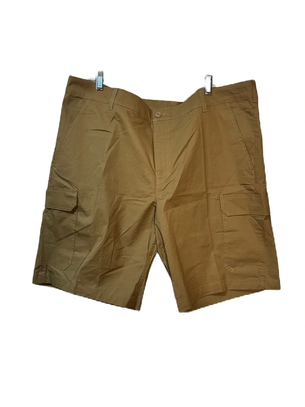 Columbia Mens Trail Cargo Shorts Size 42x10 Khaki Outdoor Durable Fabric